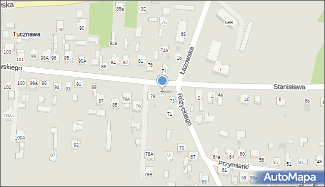 Dąbrowa Górnicza, Idzikowskiego Ludwika, mjr., 77, mapa Dąbrowa Górnicza