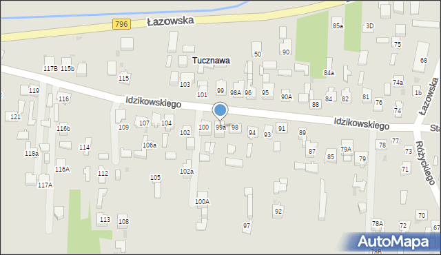 Dąbrowa Górnicza, Idzikowskiego Ludwika, mjr., 99a, mapa Dąbrowa Górnicza