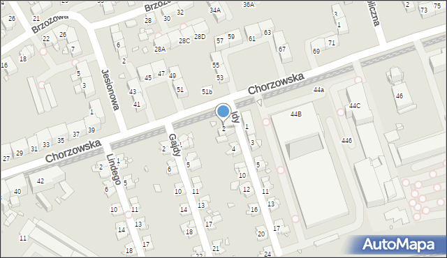 Gliwice, Idy, 2, mapa Gliwic