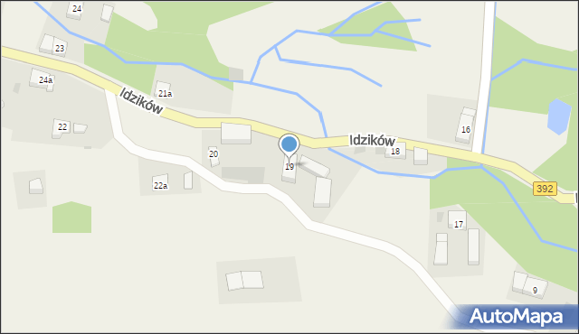 Idzików, Idzików, 19, mapa Idzików