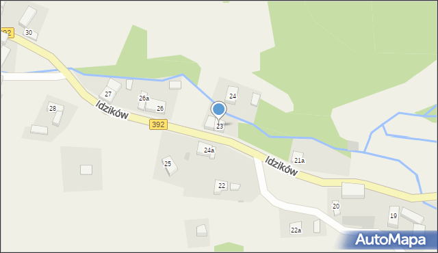 Idzików, Idzików, 23, mapa Idzików