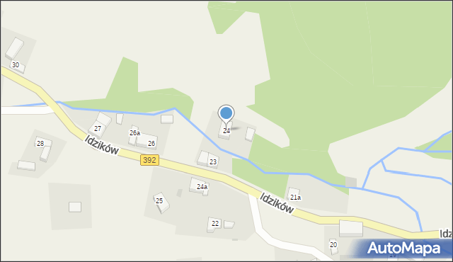 Idzików, Idzików, 24, mapa Idzików