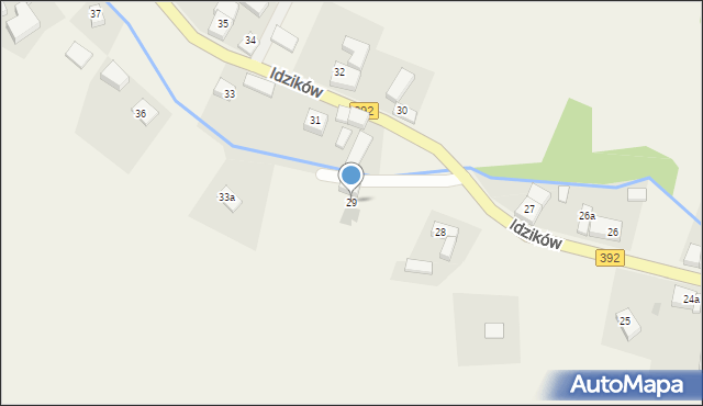 Idzików, Idzików, 29, mapa Idzików