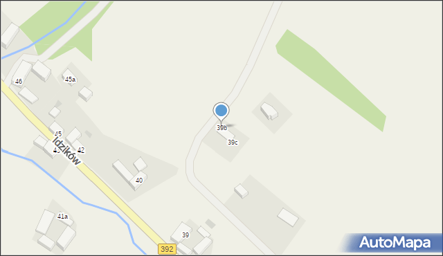 Idzików, Idzików, 39b, mapa Idzików