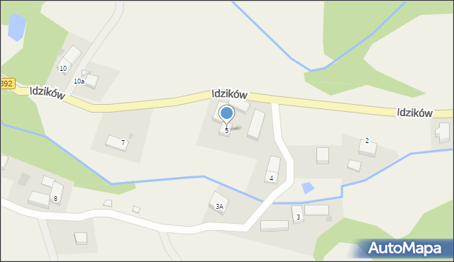 Idzików, Idzików, 5, mapa Idzików