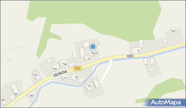 Idzików, Idzików, 73, mapa Idzików