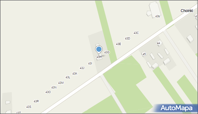 Idzikowice, Idzikowice, 43H, mapa Idzikowice