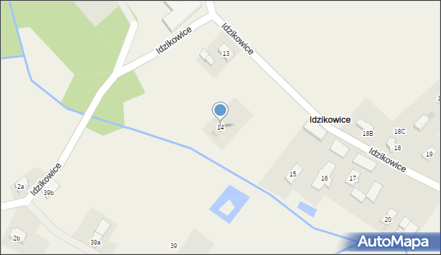 Idzikowice, Idzikowice, 14, mapa Idzikowice