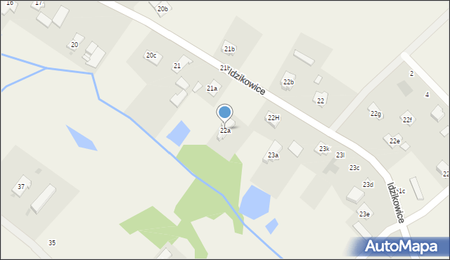 Idzikowice, Idzikowice, 22a, mapa Idzikowice