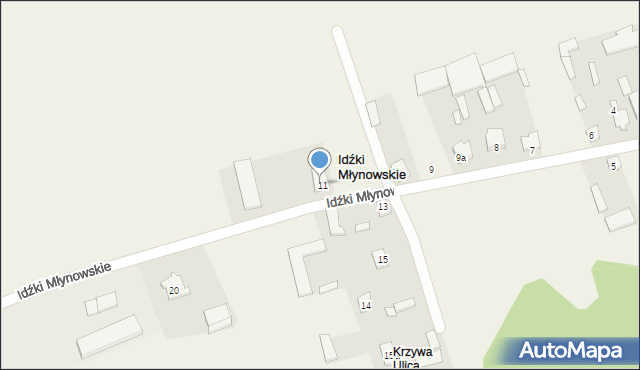 Idźki Młynowskie, Idźki Młynowskie, 12, mapa Idźki Młynowskie