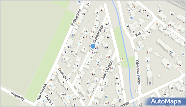 Kraków, Idzikowskiego Ludwika, mjr., 14, mapa Krakowa