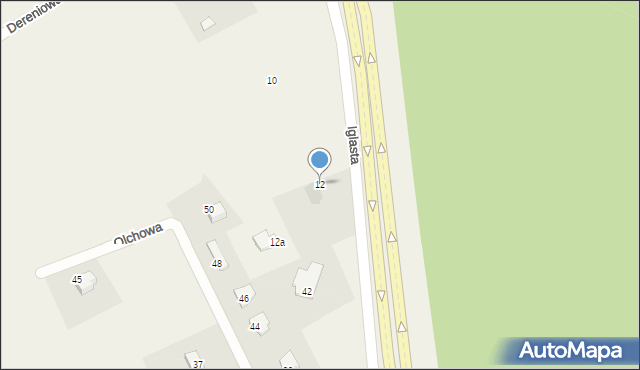 Bartąg, Iglasta, 12, mapa Bartąg