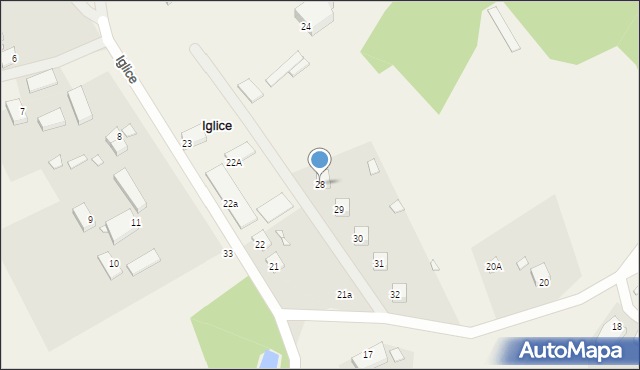 Iglice, Iglice, 28, mapa Iglice