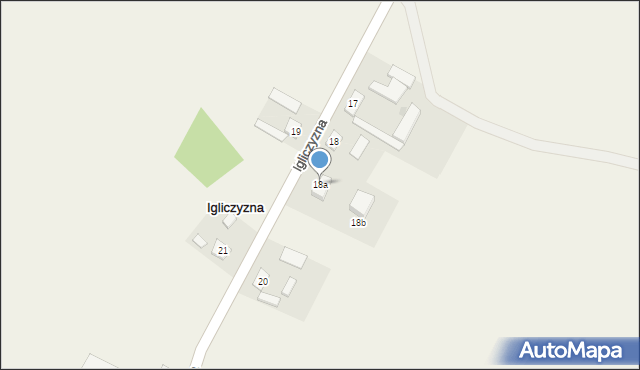 Igliczyzna, Igliczyzna, 18a, mapa Igliczyzna