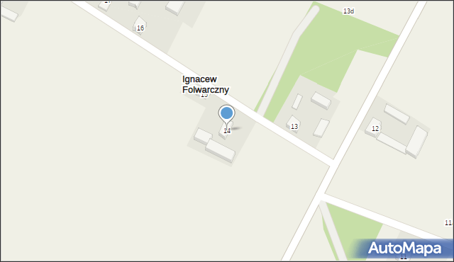 Ignacew Folwarczny, Ignacew Folwarczny, 14, mapa Ignacew Folwarczny