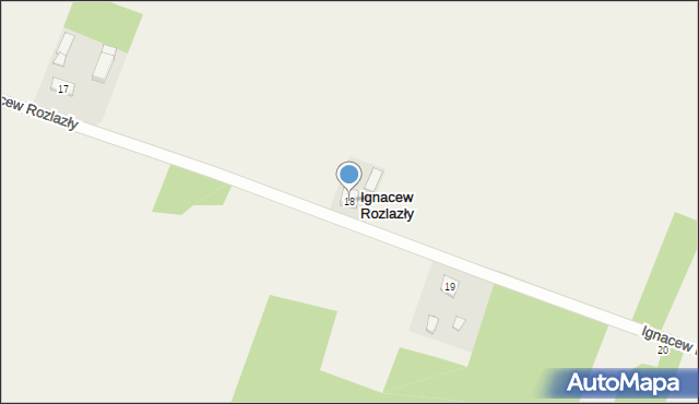 Ignacew Rozlazły, Ignacew Rozlazły, 18, mapa Ignacew Rozlazły