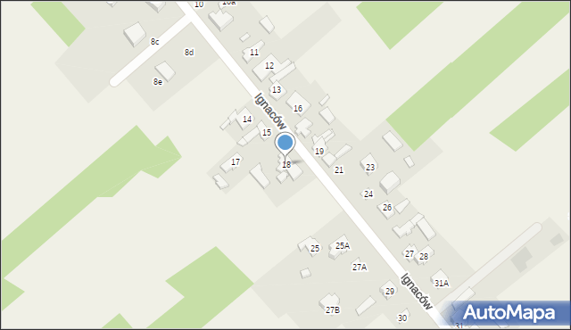 Ignaców, Ignaców, 18, mapa Ignaców