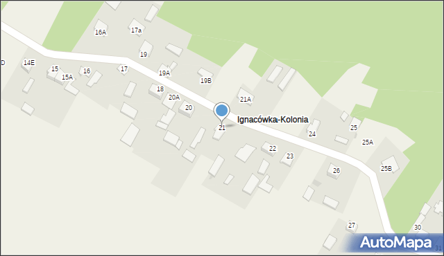 Ignacówka, Ignacówka, 21, mapa Ignacówka