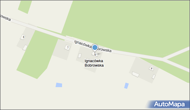 Ignacówka Bobrowska, Ignacówka Bobrowska, 6, mapa Ignacówka Bobrowska