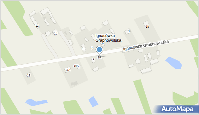 Ignacówka Grabnowolska, Ignacówka Grabnowolska, 8A, mapa Ignacówka Grabnowolska