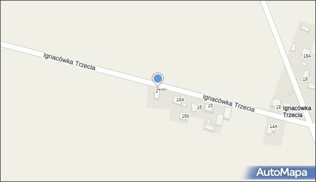 Ignacówka Trzecia, Ignacówka Trzecia, 17, mapa Ignacówka Trzecia