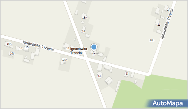 Ignacówka Trzecia, Ignacówka Trzecia, 20, mapa Ignacówka Trzecia