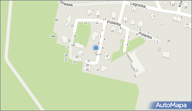 Kalisz, Iglasta, 7, mapa Kalisza