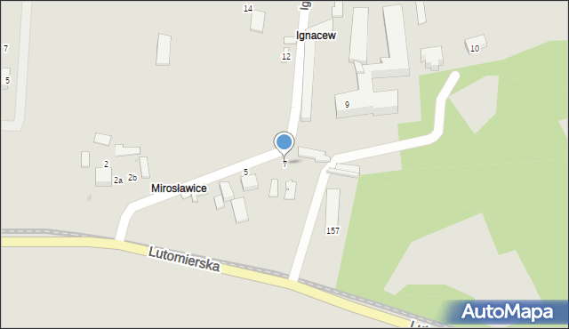 Konstantynów Łódzki, Ignacew, 7, mapa Konstantynów Łódzki