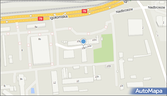 Kraków, Igołomska, 10k, mapa Krakowa