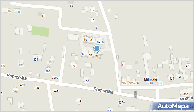 Łódź, Iglasta, 6j, mapa Łodzi