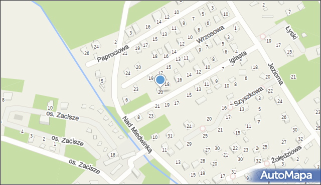 Morzyczyn, Iglasta, 20, mapa Morzyczyn