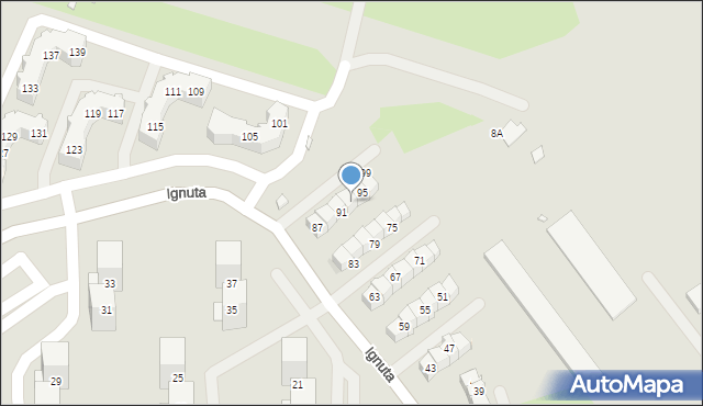 Wrocław, Ignuta Piotra, 93, mapa Wrocławia