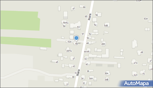 Częstochowa, Ikara, 53, mapa Częstochowy