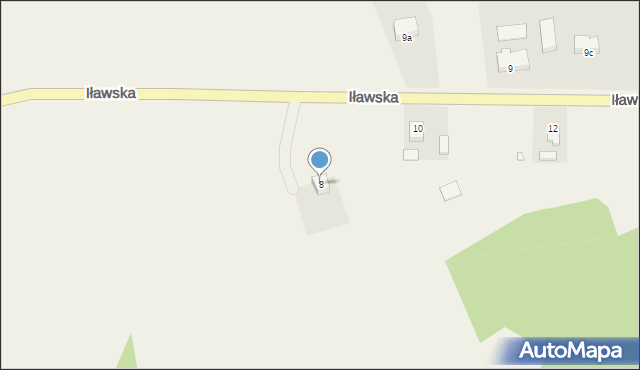 Gardeja, Iławska, 8, mapa Gardeja