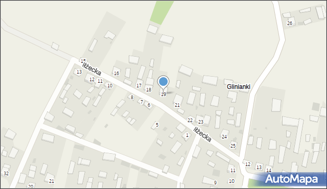 Grabowiec, Iłżecka, 19, mapa Grabowiec