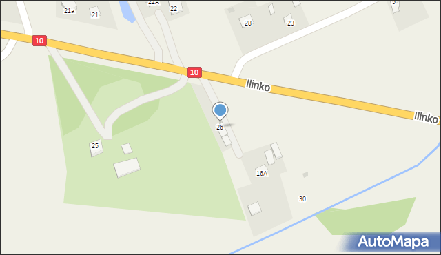 Ilinko, Ilinko, 26, mapa Ilinko