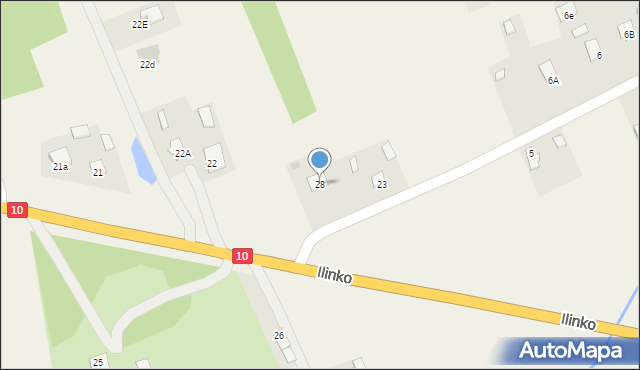 Ilinko, Ilinko, 28, mapa Ilinko