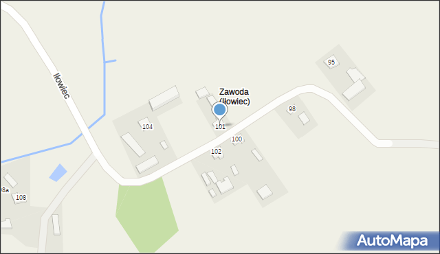 Iłowiec, Iłowiec, 101, mapa Iłowiec