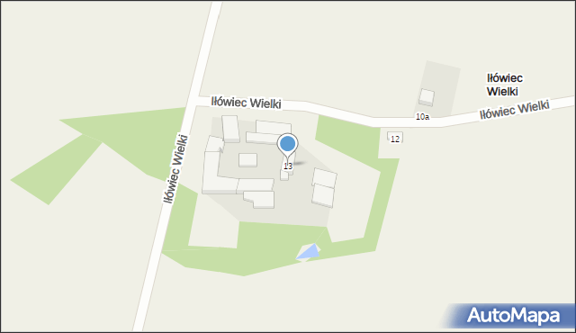 Iłówiec Wielki, Iłówiec Wielki, 13, mapa Iłówiec Wielki