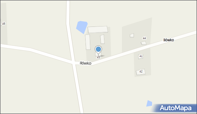 Mosaki-Stara Wieś, Iłówko, 43, mapa Mosaki-Stara Wieś