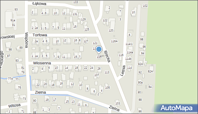 Ostrowiec Świętokrzyski, Iłżecka, 115, mapa Ostrowiec Świętokrzyski