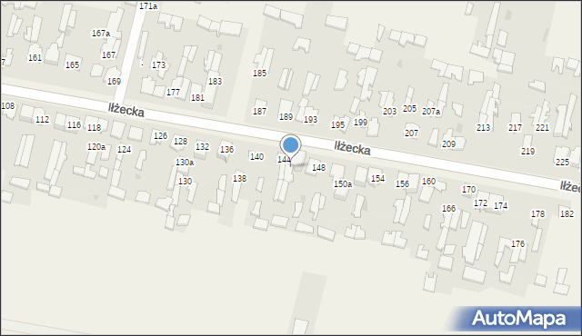 Skarżysko Kościelne, Iłżecka, 146a, mapa Skarżysko Kościelne