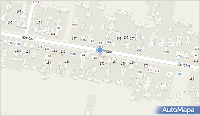 Skarżysko Kościelne, Iłżecka, 150, mapa Skarżysko Kościelne