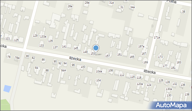 Skarżysko Kościelne, Iłżecka, 155, mapa Skarżysko Kościelne