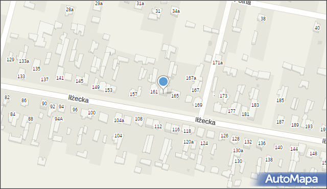 Skarżysko Kościelne, Iłżecka, 163, mapa Skarżysko Kościelne