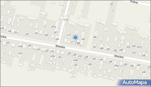 Skarżysko Kościelne, Iłżecka, 179, mapa Skarżysko Kościelne