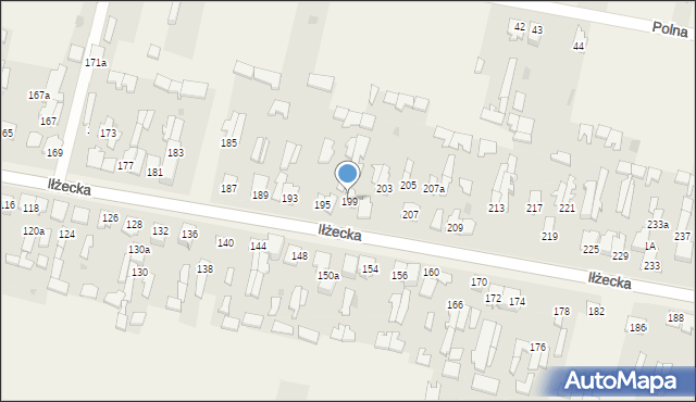 Skarżysko Kościelne, Iłżecka, 199, mapa Skarżysko Kościelne