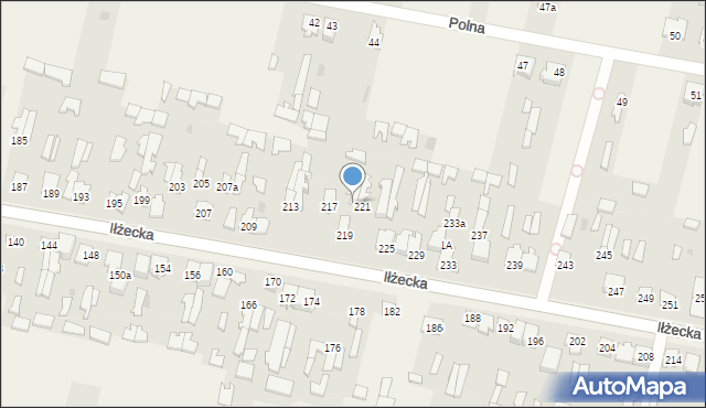 Skarżysko Kościelne, Iłżecka, 219a, mapa Skarżysko Kościelne