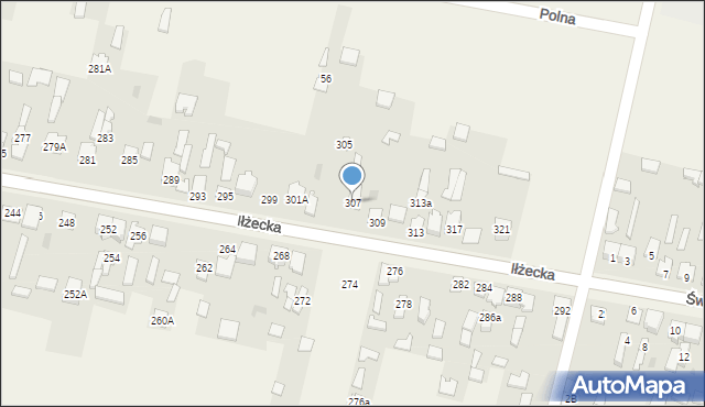 Skarżysko Kościelne, Iłżecka, 307, mapa Skarżysko Kościelne