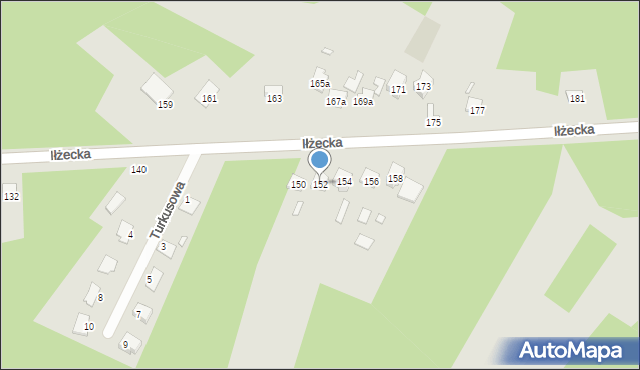 Starachowice, Iłżecka, 152, mapa Starachowic